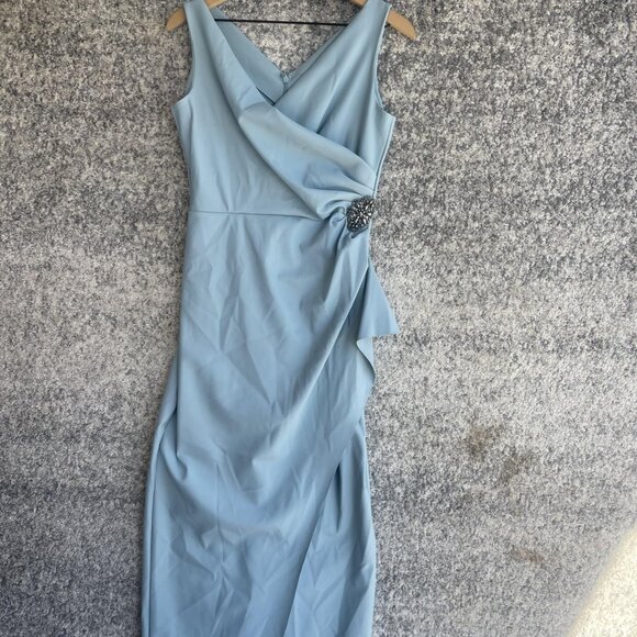 Alex Evenings Dresses & Skirts - Alex Evenings Dress Womens 6 Sleeveless Maxi Gown Ruched Beaded Formal Elegant